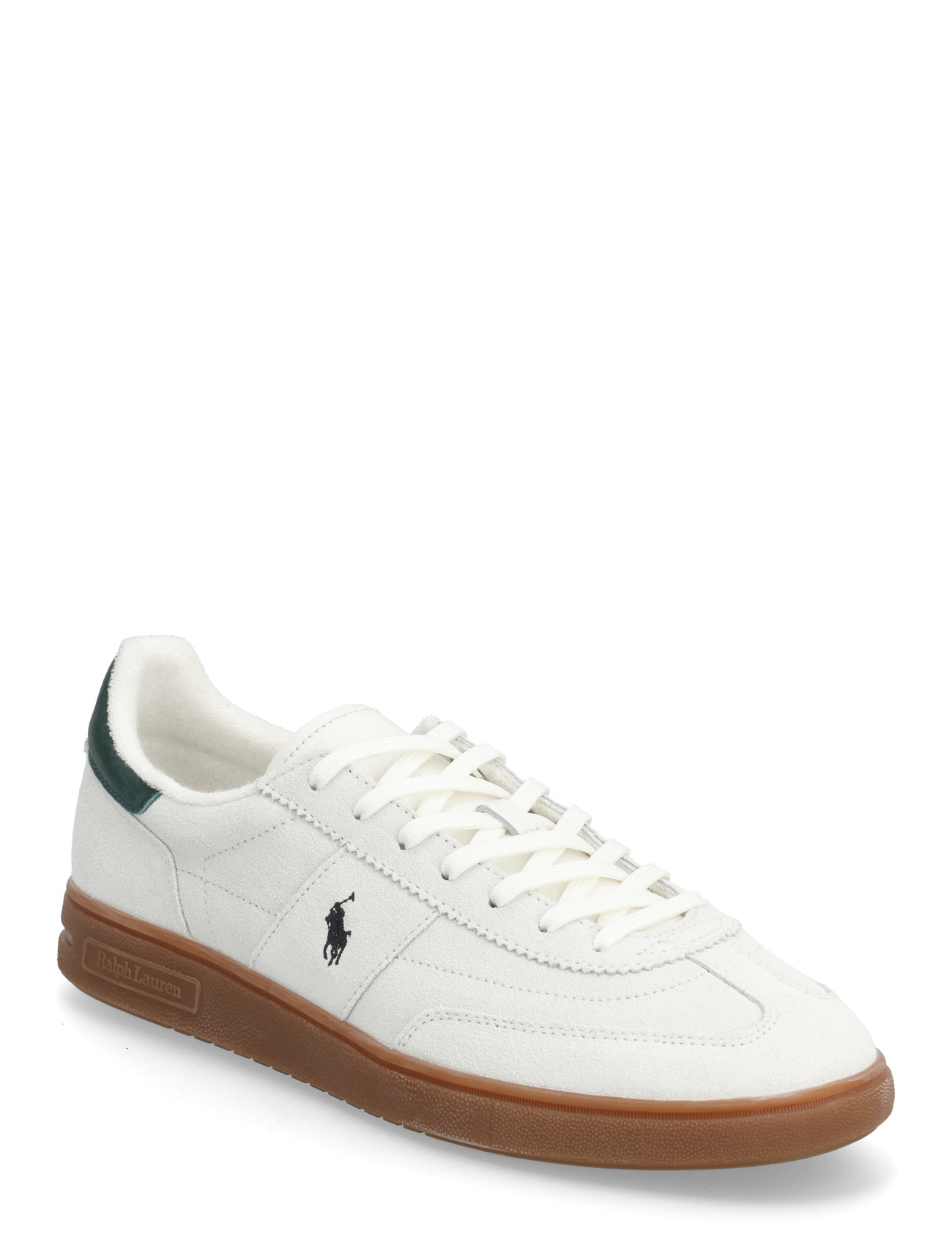Polo Ralph Lauren Bedford Suede Sneaker, 44, White, Sneakers > Sneakers Med Lav Top, Herre
