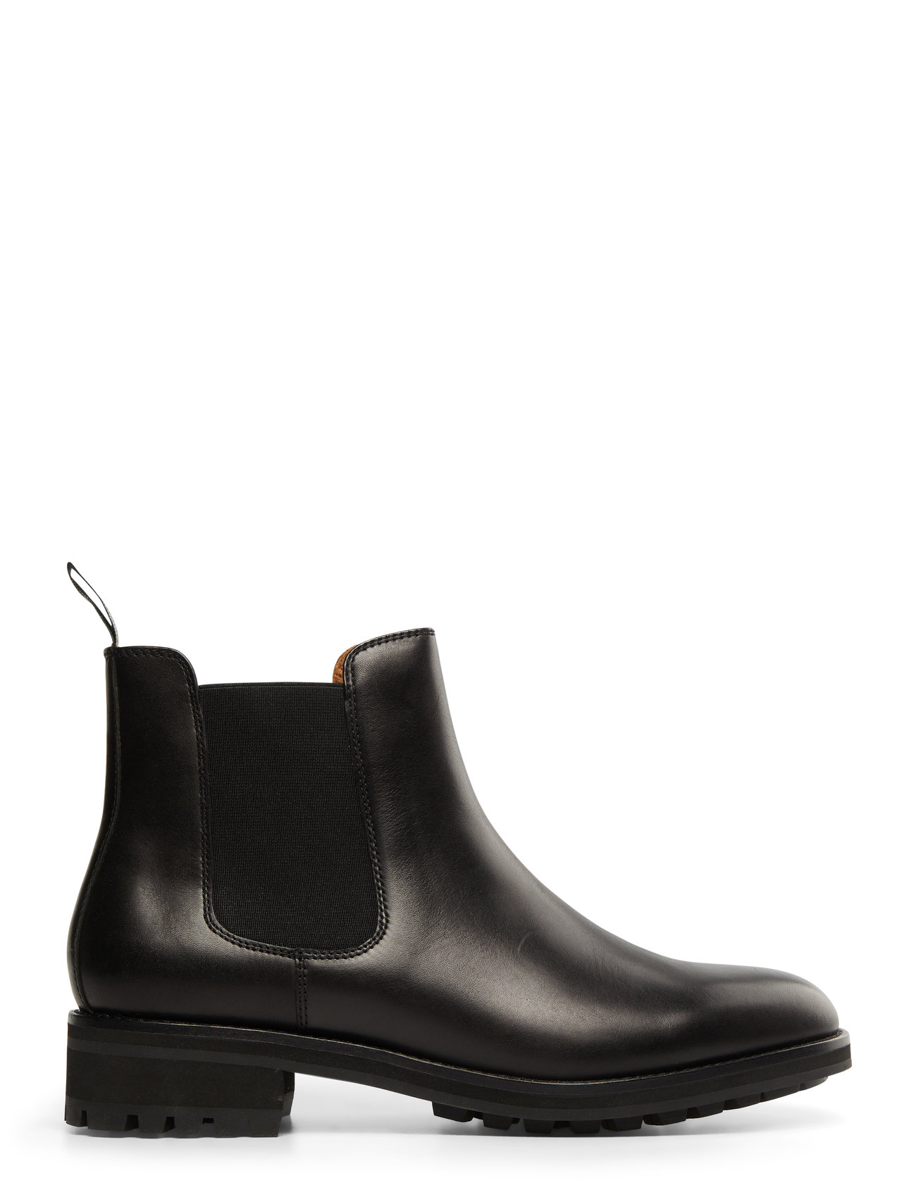 POLO RALPH LAUREN Bryson Leder Chelsea Stiefel Schwarz - 45 - Herren