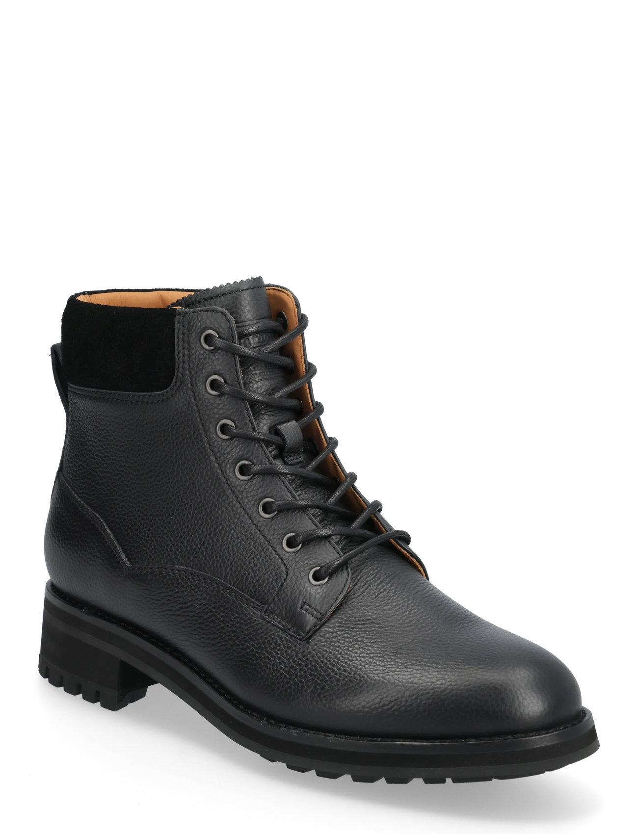 POLO RALPH LAUREN Bryson Mid Leder Field Stiefel Schwarz - 46 - Herren