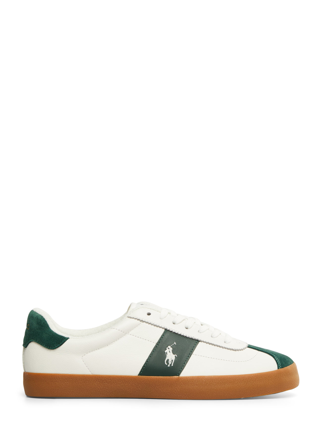 POLO RALPH LAUREN Court Vulc Leder-Wildleder Sneaker Patterned - 45 - Herren