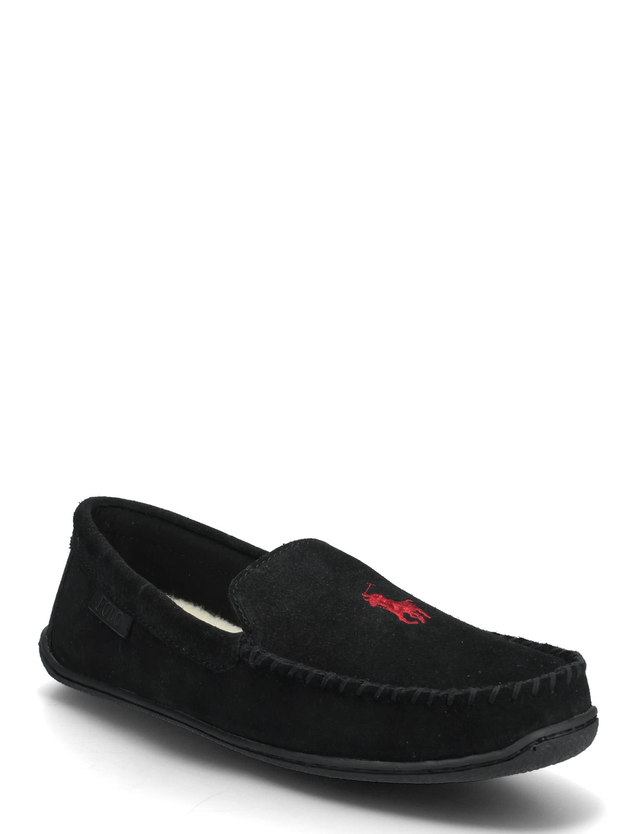 Polo Ralph Lauren Brenan Suede Slipper, 42, Black, Sko > Tøfler, Herre