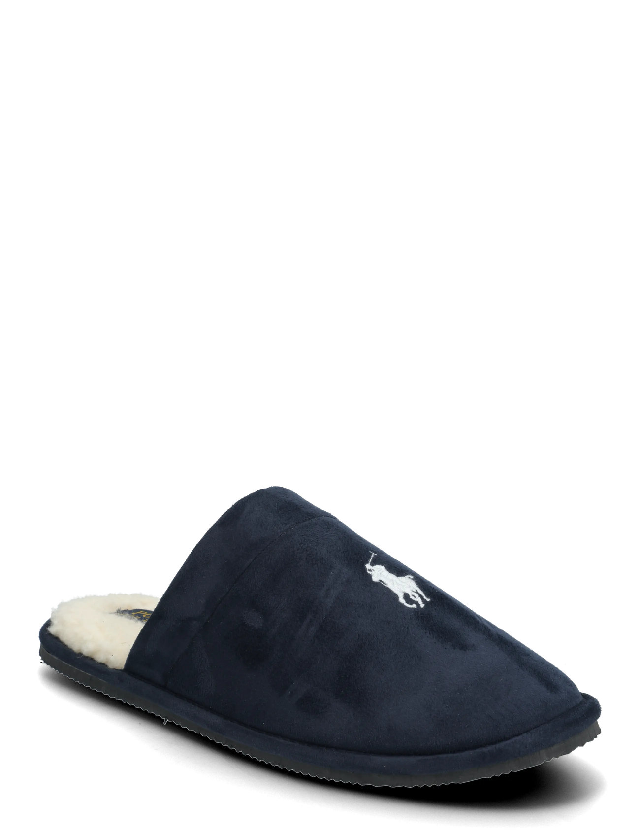 POLO RALPH LAUREN Klarence Microsuede Scuff Slipper Navy - 41 - Herren