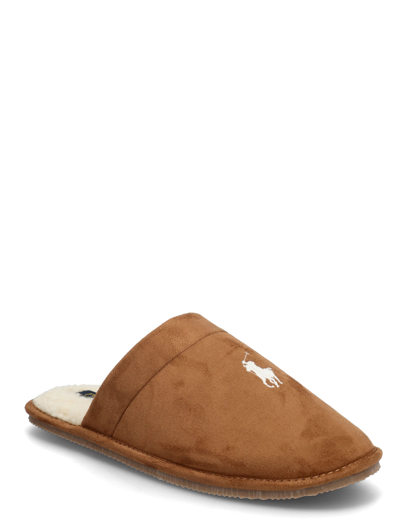 POLO RALPH LAUREN Klarence Microsuede Scuff Slipper Braun - 41 - Herren