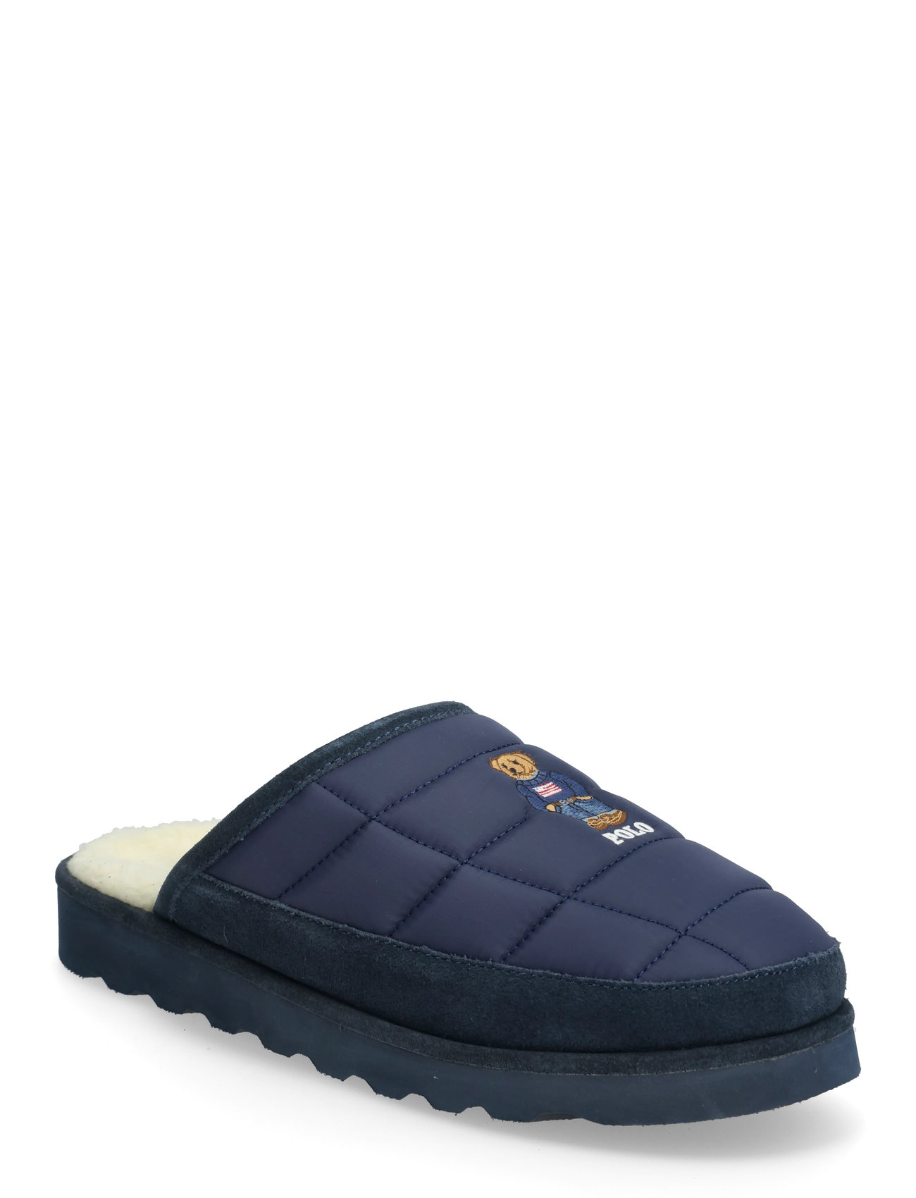 POLO RALPH LAUREN Reade Polo Bear Quilted Scuff Slipper Navy - 43 - Herren