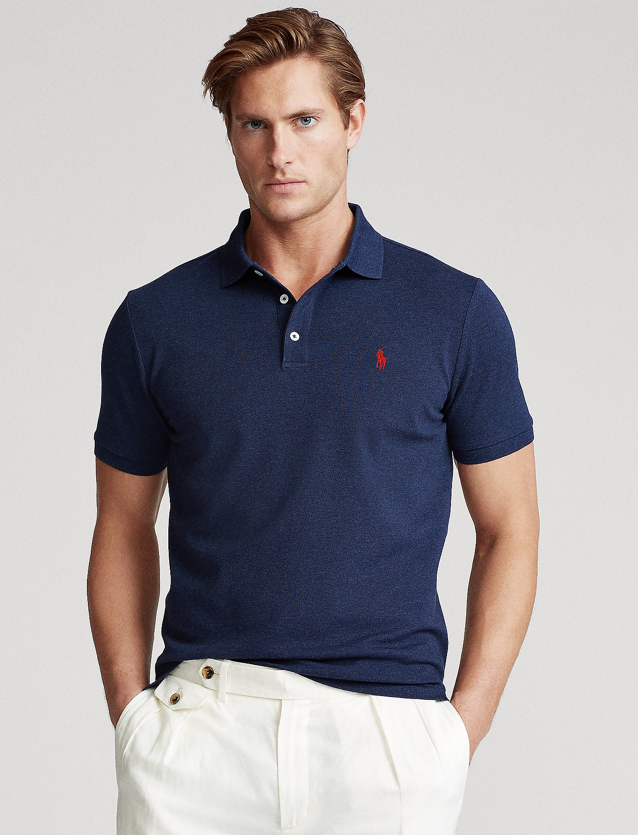 Polo Ralph Lauren Slim Fit Stretch Mesh Polo Shirt - Short-sleeved ...
