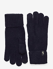 Contrast-Knit Touch Screen Gloves - HUNTER NAVY