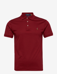 Slim Fit Soft Cotton Polo Shirt - HOLIDAY RED