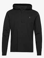 Cotton Jersey Hooded T-Shirt - POLO BLACK
