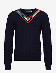 The 67 Cricket Sweater - NAVY MULTI