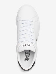 Polo Ralph Lauren - Heritage Court II Leather Sneaker - waterproof sneakers - white/black pp - 3