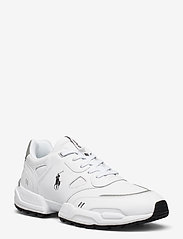 Jogger Leather-Paneled Sneaker - WHITE/BLACK PP