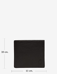Polo Ralph Lauren - Leather Billfold Wallet - portemonnaies - black - 4