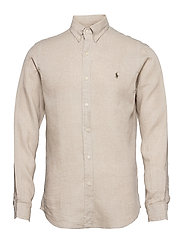 ralph lauren slim fit linen shirt