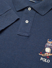 Polo Ralph Lauren - Custom Slim Fit Polo Bear Polo Shirt - long-sleeved polos - medieval blue hea - 2