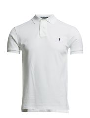 Slim Fit Mesh Polo Shirt - WHITE