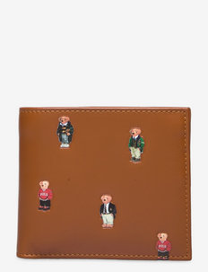Polo Bear Leather Billfold Wallet - plånböcker - tan
