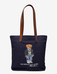 Polo Bear Twill Shopper Tote - muleposer & tote bags - newport navy