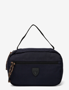 Canvas Hanging Travel Case - toiletry bags - navy