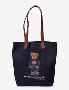 Polo Bear Twill Shopper Tote - handlenett & tote bags - navy
