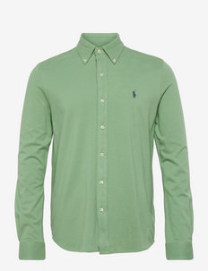 Featherweight Mesh Shirt - linen shirts - outback green/c75