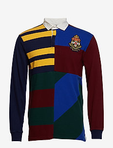 polo ralph lauren patchwork rugby hoodie