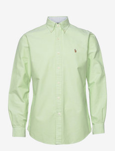Custom Fit Oxford Shirt - basic shirts - oasis green