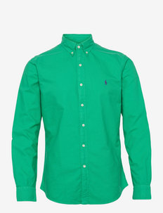 Slim Fit Oxford Shirt - peruspaidat - cabo green