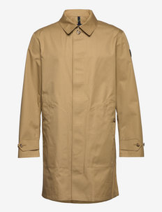 Water-Repellent Twill Walking Coat - spring jackets - luxury tan