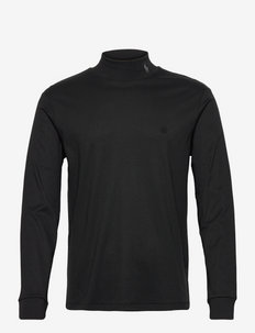 Soft Cotton Mockneck Shirt - ikdienas t-krekli - polo black/c9686