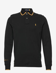 Lunar New Year Custom Slim Polo Shirt - polo shirts - polo black