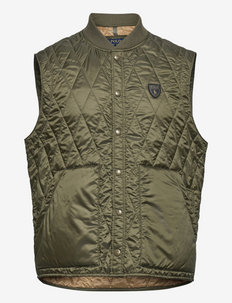 20D POLYESTER-MILLBRGDE VT - spring jackets - defender green