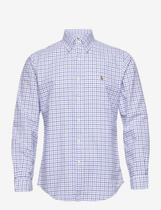 Custom Fit Tattersall Oxford Shirt - oxford stila krekli - 5531a blue multi