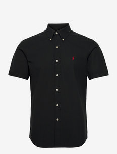 Custom Fit Stretch Poplin Shirt - basic skjortor - polo black