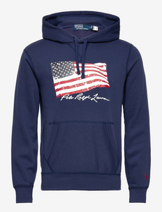 American Flag Fleece Hoodie - hoodies - newport navy