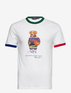 Custom Slim Fit Polo Bear Jersey T-Shirt - kortærmede t-shirts - pf 22 white multi