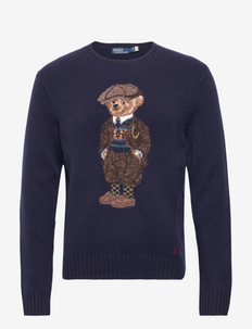 Polo Bear Wool Sweater - truien met ronde hals - bear navy