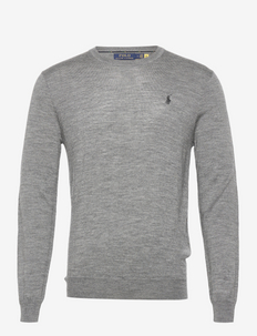 Slim Fit Washable Wool Sweater - pyöreäaukkoiset - fawn grey heather