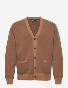 Herringbone Wool Cardigan - vesten - brown combo