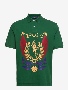 Classic Fit Uni Crest Mesh Polo Shirt - lyhythihaiset - new forest