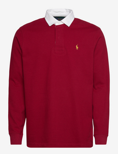 SUEDED RUGBY JERSEY-LSL-RUG - long-sleeved polos - holiday red