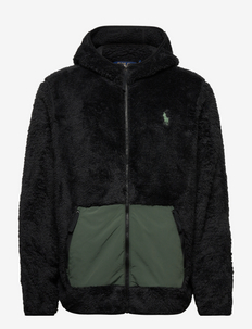 Pile Fleece Full-Zip Hoodie - plīša džemperi - polo black/angler