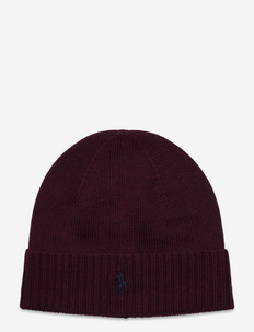 Signature Pony Wool Beanie - bonnets & casquettes - aged wine heather