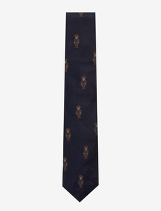 Polo Bear Silk Tie - stropdassen - navy