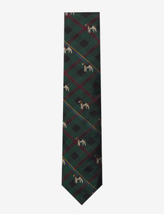 Terrier Silk Repp Club Tie - slipsar - green
