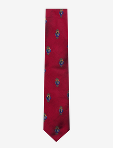 Polo Bear Silk Repp Tie - ties - red