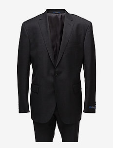 Polo Wool Twill Suit - einreiher anzüge - charcoal