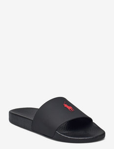 Signature Pony Slide - summer shoes - black/red pp