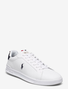 Heritage Court II Leather Sneaker - lave sneakers - white/navy/red