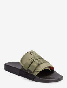Utility Slide - summer shoes - army olive