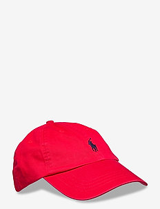 Cotton Chino Baseball Cap - caps - rl 2000 red/fb